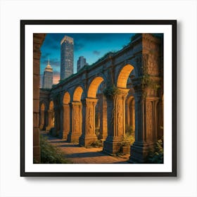 Ruins Of New York City 1 Art Print