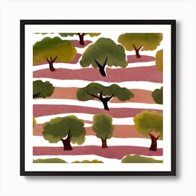 Olive Trees Art Print