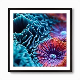 Close Up Of Colorful Flowers Art Print