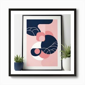 Default Pink Navy Art Print 0 Art Print