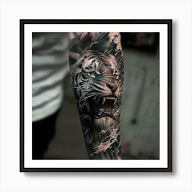 Tiger Tattoo Art Print