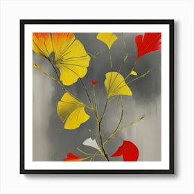 Ginkgo Leaves 3 Art Print