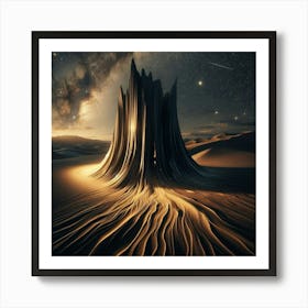 Sand Tree Art Print