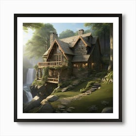 House In The Woods Art Print