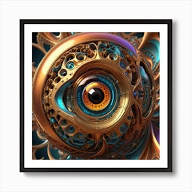 Fractal Eye 1 Art Print