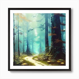 Forest Path 57 Art Print