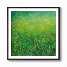 Green meadow Art Print