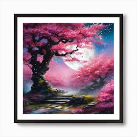 Cherry Blossom Tree 7 Art Print