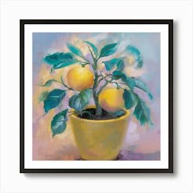 Lemons In A Pot 1 Art Print