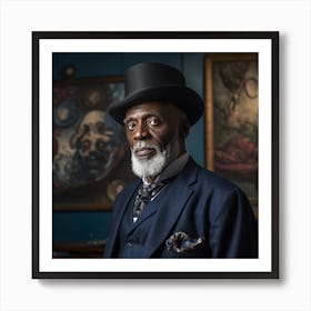 Portrait Of A Black Man Art Print