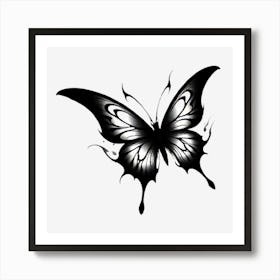 Black Butterfly 1 Art Print