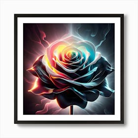 Abstract Rose 2 Art Print