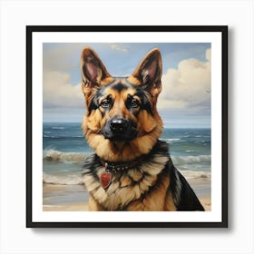 German Shepherd Dog Art Print