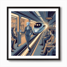 Futuristic Train 12 Póster