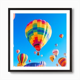 Hot Air Balloons In The Sky 2 Art Print