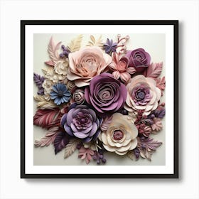 Paper Flowers 10 Art Print