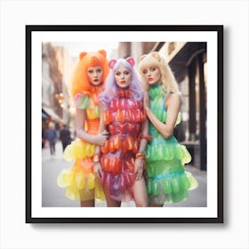 THE GUMMY BEARS TAKE OVER BRICK LANE Art Print