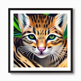 Cute Wildcat Art Print