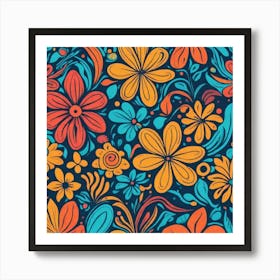 Floral Pattern 5 Art Print