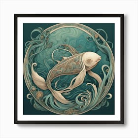 Koi Fish Art Print