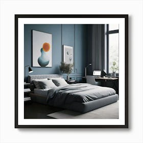 Modern Bedroom Art Print