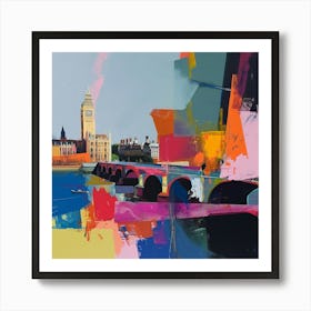 Abstract Travel Collection London England 1 Art Print