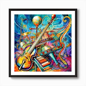 Musical Instruments Art Print