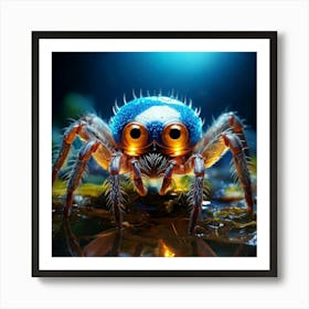 Firefly Whimsical Anthropomorphic Water Spider With A Charming Glow 39979 (2) Art Print