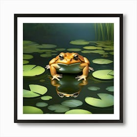 POND TOAD Art Print