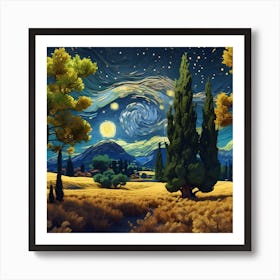 Starry Night Art Print