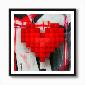 Lego my heart Art Print