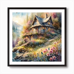 House By The Lake 2 Art Print