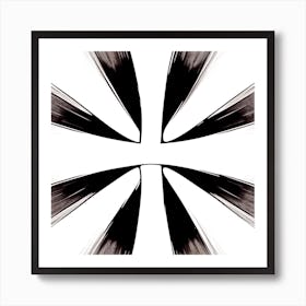 Cross In Black And White Art Print