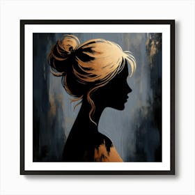 Silhouette Of A Woman 11 Art Print