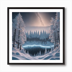 Winter Landscape 7 Art Print