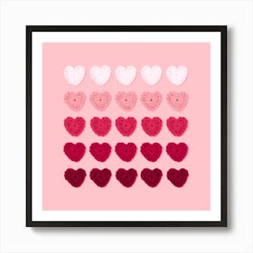 Valentine'S Day Hearts Art Print