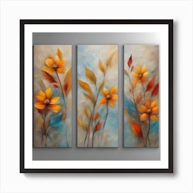 Abstract Flower Painting 1 Art Print