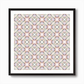 Abstract Floral Pattern 1 Art Print