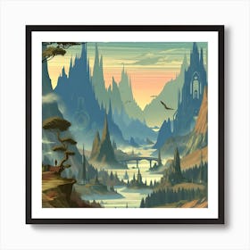 Land Of Fantasy 3 Art Print