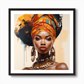 African Femela Faces Csaba Fikker 17 Art Print