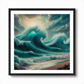 Ocean Waves Art Print