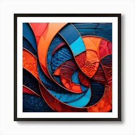 Abstract And Intricate A Captivating Design With An Interplay Of Shapes Forms And Textures That I 128781276 Art Print