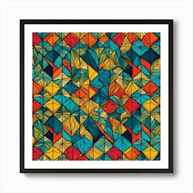 Abstract Geometric Pattern 4 Art Print