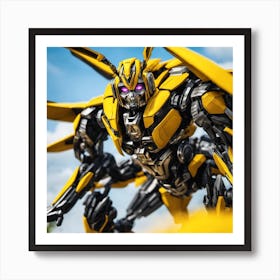 Ironclad Hero: Bumblebee's Resolve Art Print