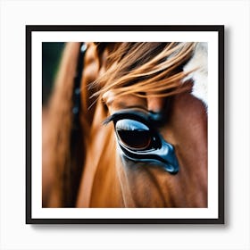 Close Up Of A Horse'S Eye 2 Art Print