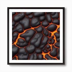 Lava Texture 1 Art Print