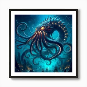 Octopus Art Print