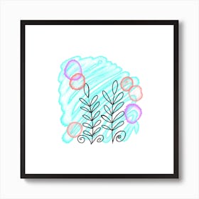 Abstract Botanical Watercolor Art Art Print