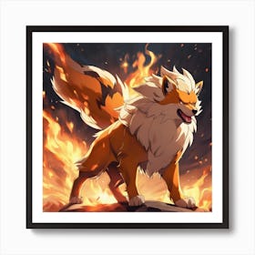 Pokemon Fox 1 Art Print