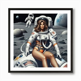 Venus On The Moon Art Print